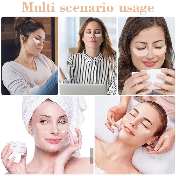 2 Pcs Under Eye Patches Silicone, Under Eye Patches Eye Patches Plump Fine Lines & Wrinkles, Tin Case