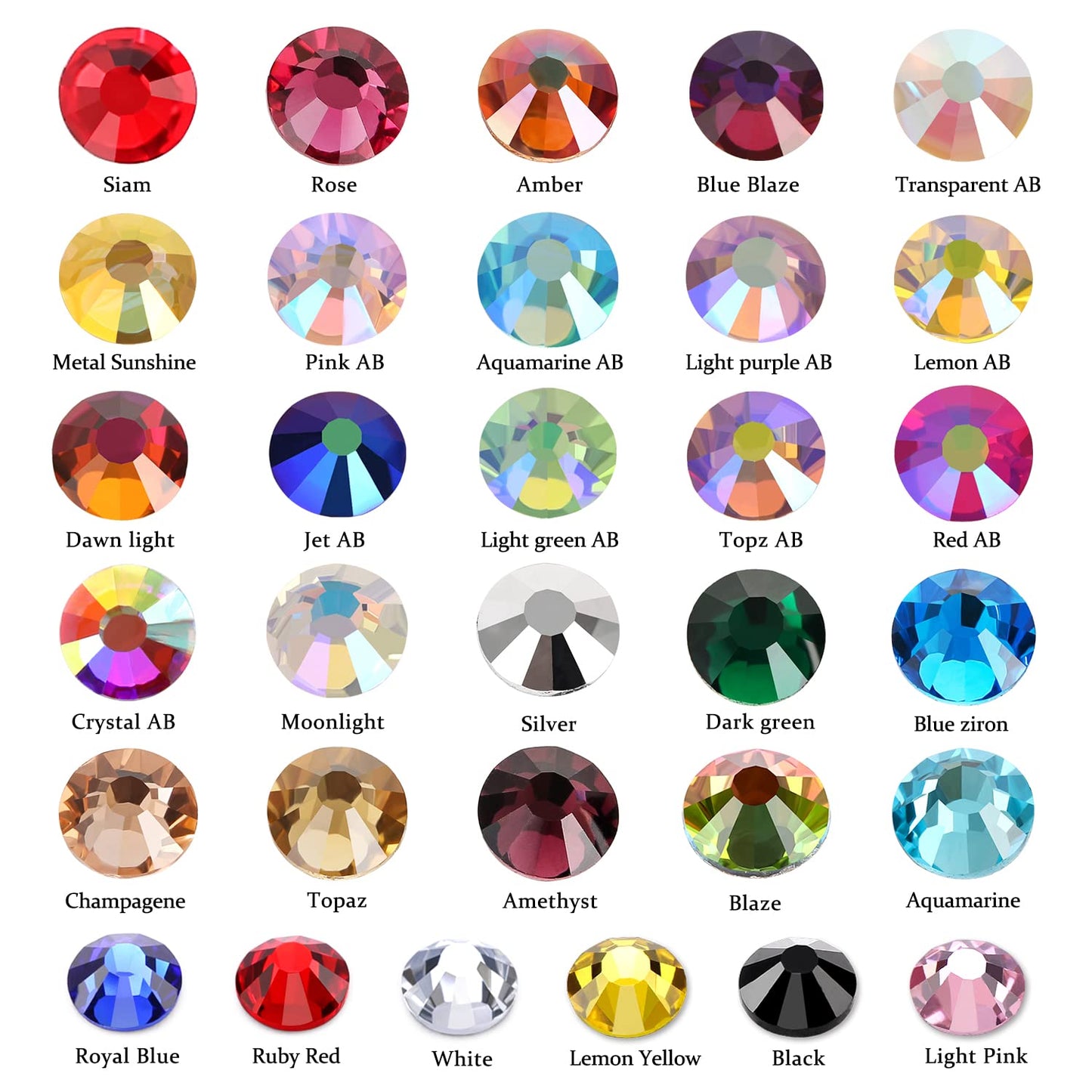 288Pcs Ruby Red Crystal Rhinestones,Glass Flatback Rhinestones Gemstones for Nail Face Makeup Art Crafts Clothes Decoration -(SS30,6.5mm,Ruby Red)