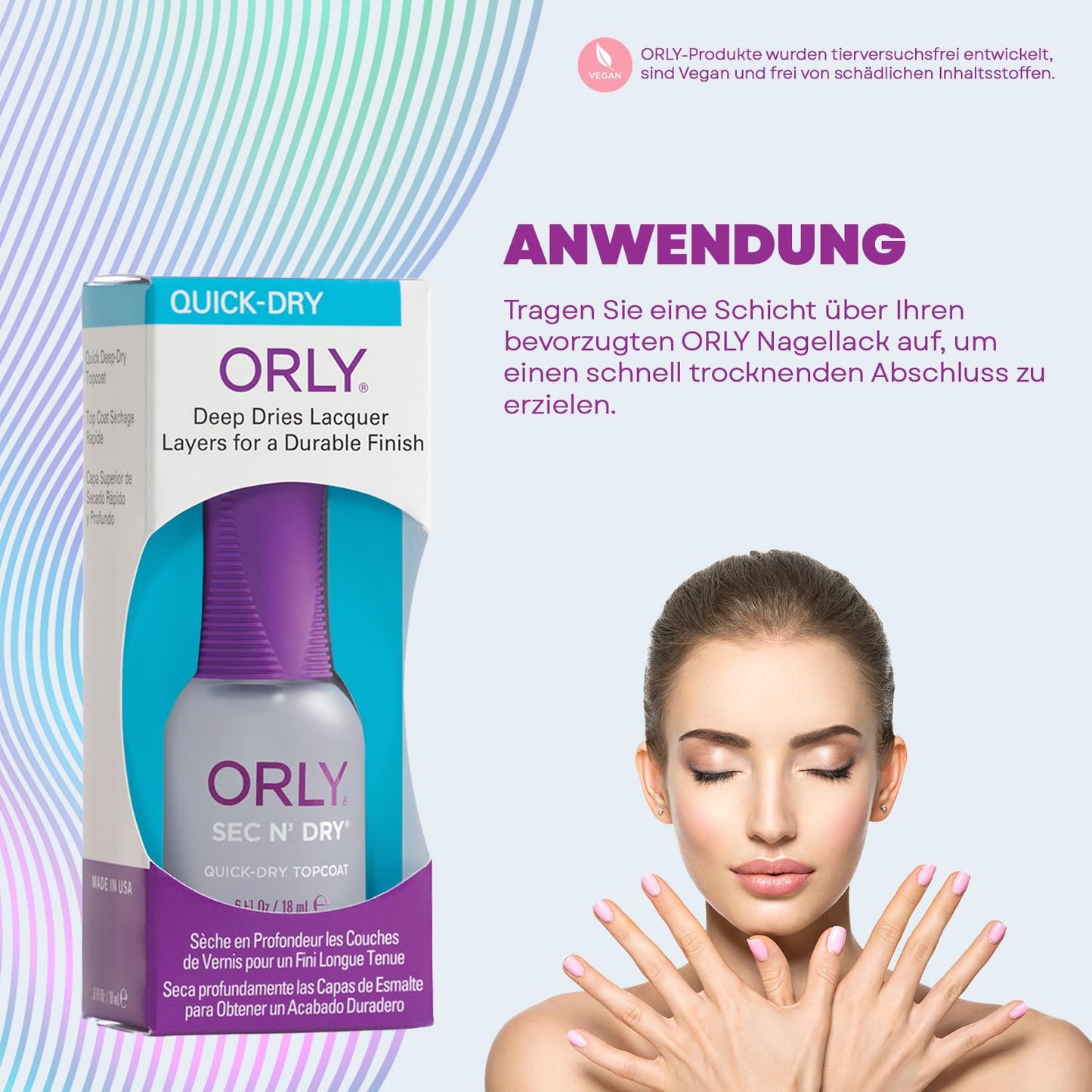 Orly Nail Dryer, Sec'n Dry, 0.6 Ounce (Pack of 2)