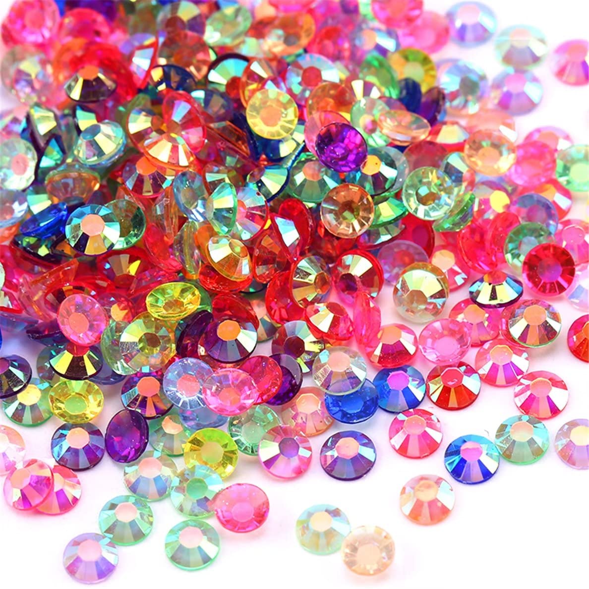 720 Pcs SS30 6mm AB Flatback Rhinestones for Nails Art Crafts Transparent Glitter Round Gems Crystals DIY Clothes Shoes(Clear Sapphire AB)