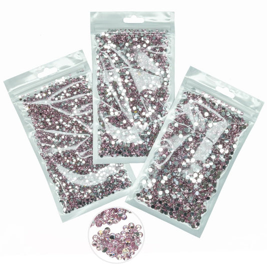 16000PCS Light Pink Crystal Resin Rhinestones for Crafting 3mm 4mm 5mm Flatback Stones Non-Hotfix Diamonds Crystals Gems Charms for Nails Face Eyes Makeup Tumblers Bottles DIY Crafts Clothes Sheos
