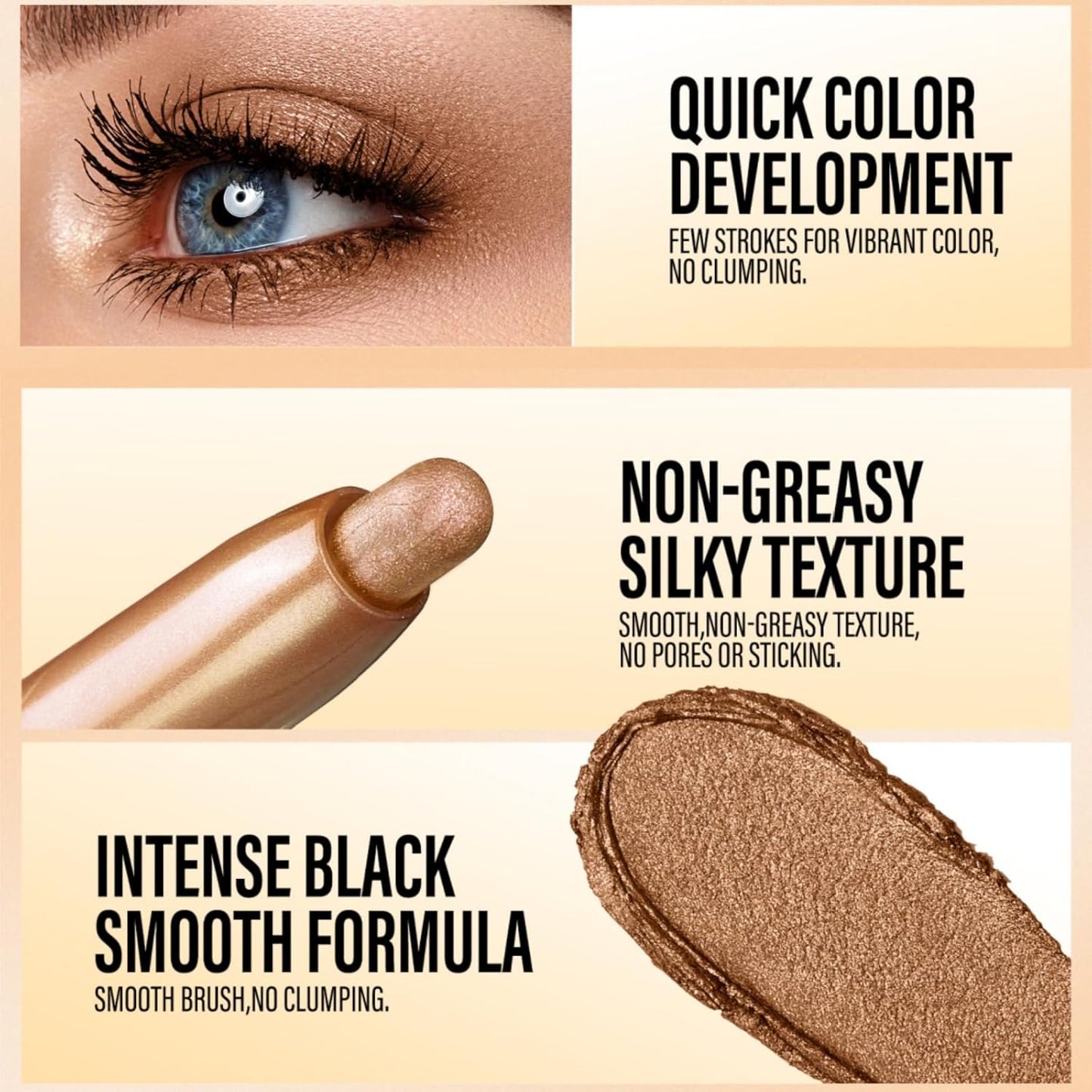 Jolilab Eyeshadow Stick Set, 2 Colors Matte Professional Bright-Colored Contouring and Highlight Eyeshadow Stick, Cream Waterproof Long Lasting High Pigmented Eye Shadow. (2, 07+08 2pcs)