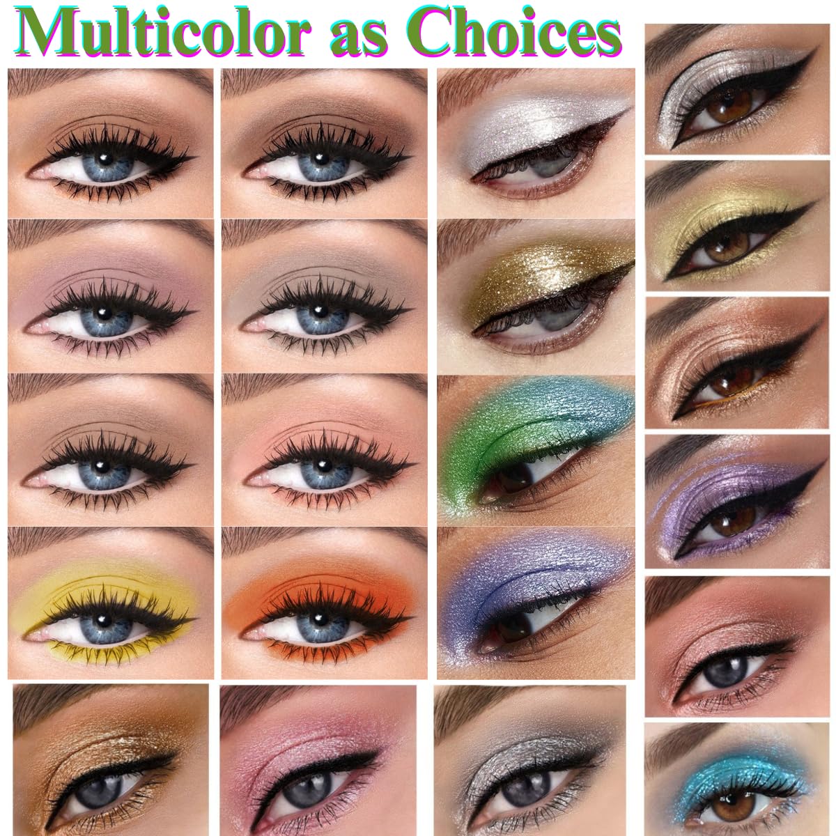 Glitter Eyeshadow liquid Pigments Metals Gloss Sparkling Smokey Eye Looks Shimmer Silver (silver)