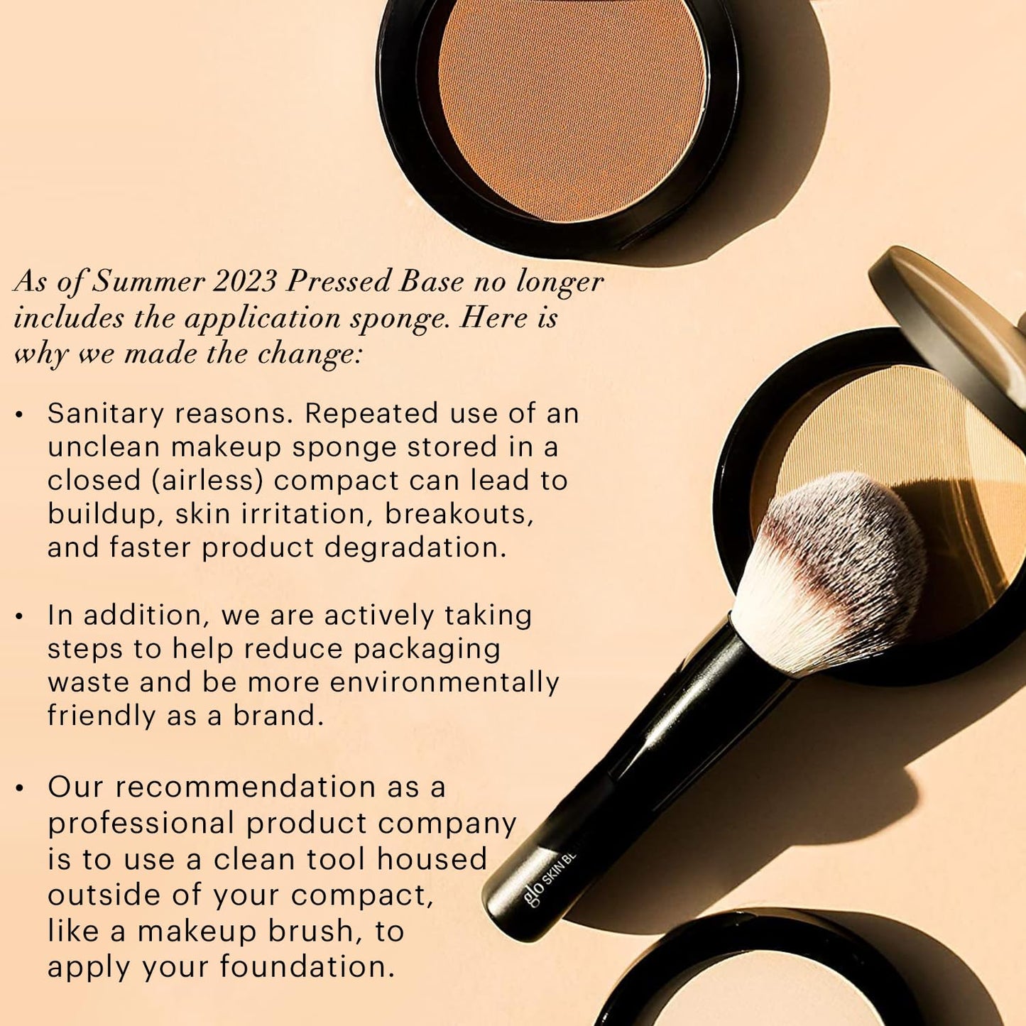 Glo Skin Beauty Pressed Base Powder Foundation Makeup (Cocoa) - Flawless Coverage for a Radiant Natural, Second-Skin Finish