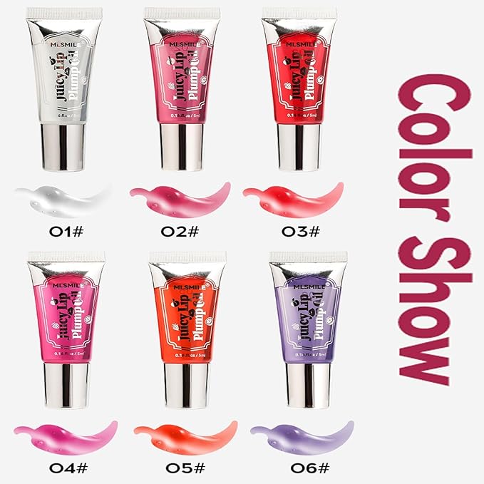 Roll On Plumping Lip Oil with Chili Extract, Fuller Lips Instantly, Ultra-Hydrating&Nourishing, Glossy Finish Lip Glow Oil, Fuller Booster Balm Moisturizing, Smooth, Define Your Lips (#03)