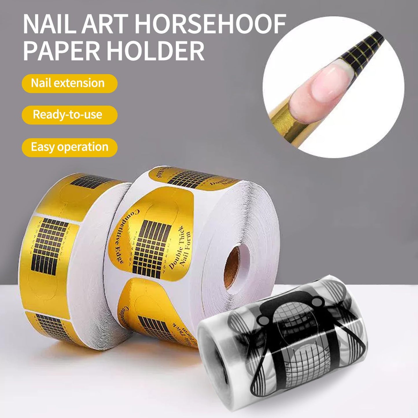 Nail Forms for Builder Gel 400pcs Nail Extension Forms Beautiful for DIY at Home Nail Forms for Acrylic Nails Create Long Lasting Gel Extensions Professional Nail Art Supplies