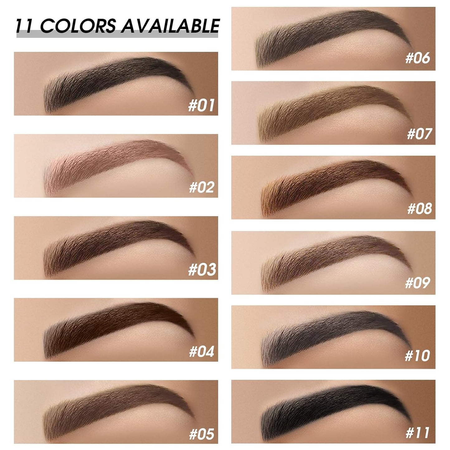 2Pcs Brow Pomade Set with Dual-ended Eyebrow Brush, High pigment Water proof Natural finish Eyebrow Makeup Set with Eyebrow Brush for Women and Girls（03#）