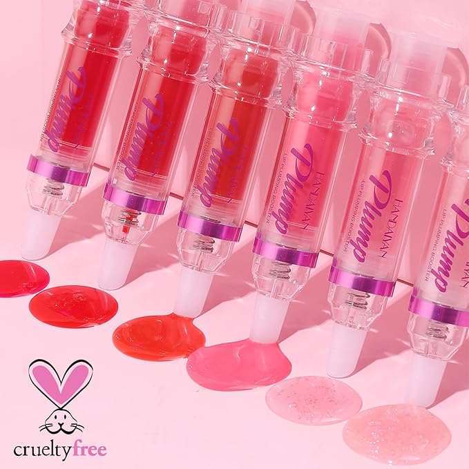 Natural Spicy Lip Plumping Booster Lip Plumping Oil，Lip Plumper Gloss, Ultra-Hydrating & Nourishing Plump and Pout Lip Plumper, Glossy Finish Fuller Lip Plumping Lip Gloss for Women Girls(3PC)