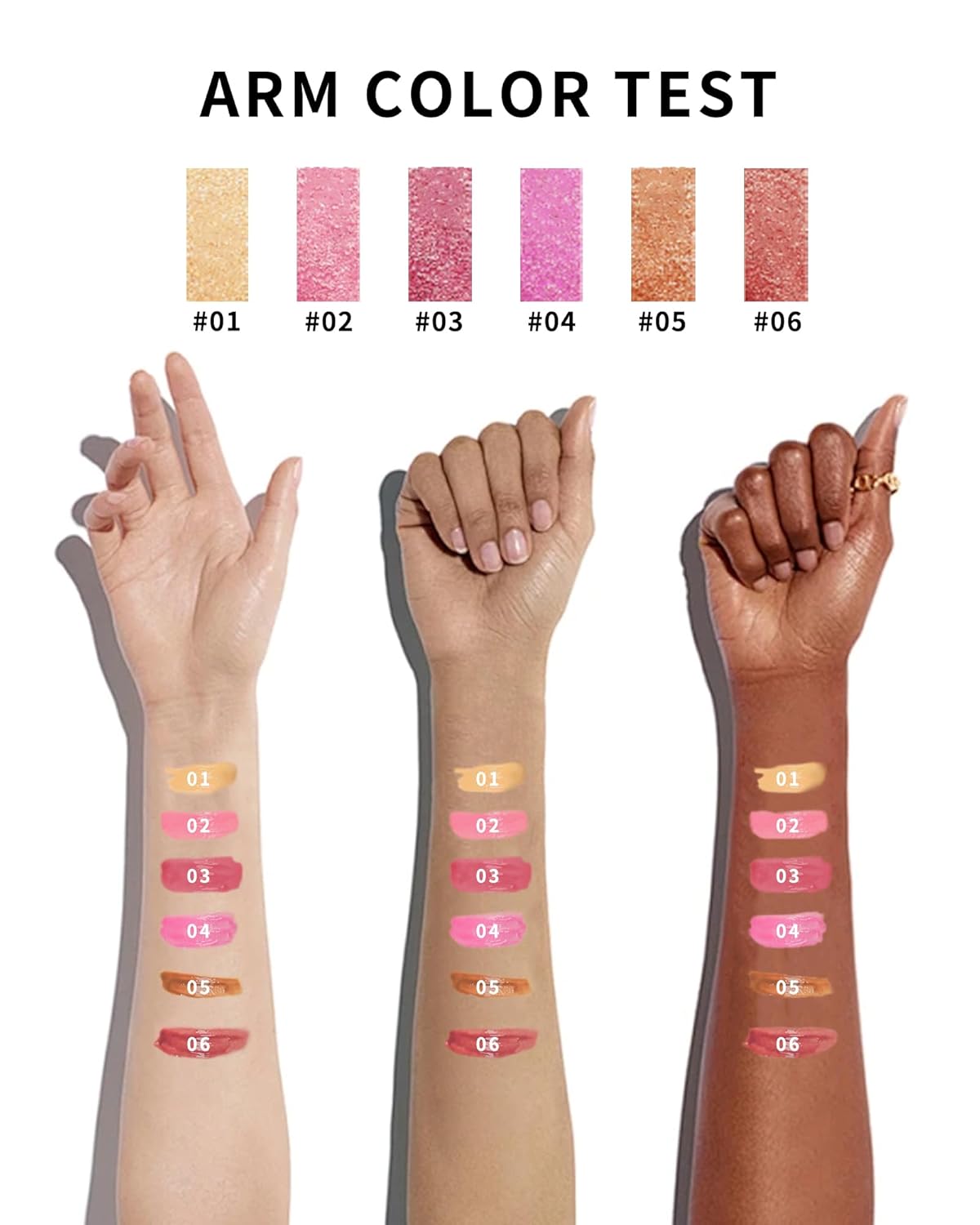 Glitter Metallic Shimmer Coral Pink Lipstick Long Lasting,Diamond High Pigmented Red Metallic Matte Liquid Lipstick Non-Stick Lip Gloss,Transferproof Lip Color Lip Stick Makeup for Women-02