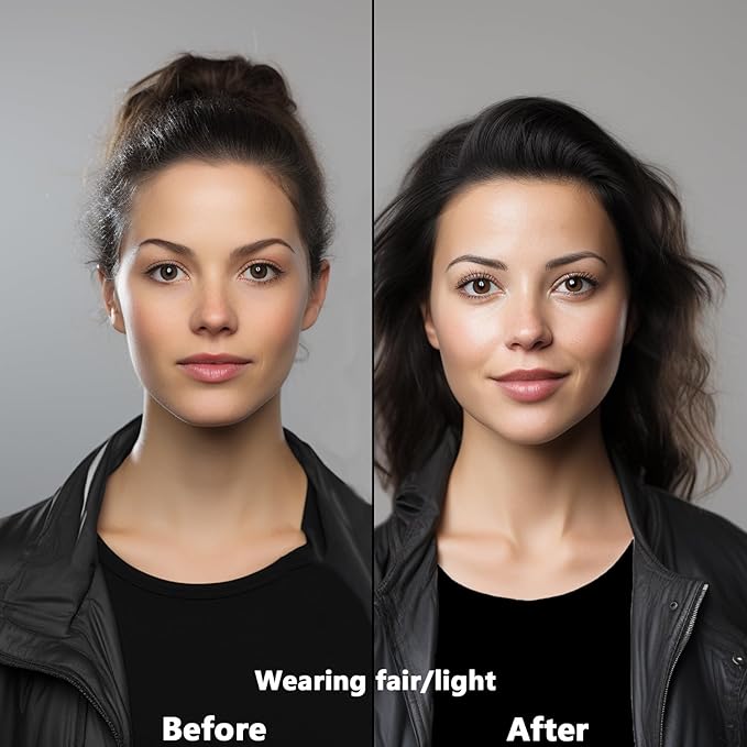 UCANBE 2PCS Halo Glow Liquid Filter, Rose Glow 0.91OZ + Fair Glow 0.91OZ, Face Complexion Booster For Radiant Skin All Day Longwear, Soft-Focus Look Sodium Hyaluronate Vegan & Cruelty-Free