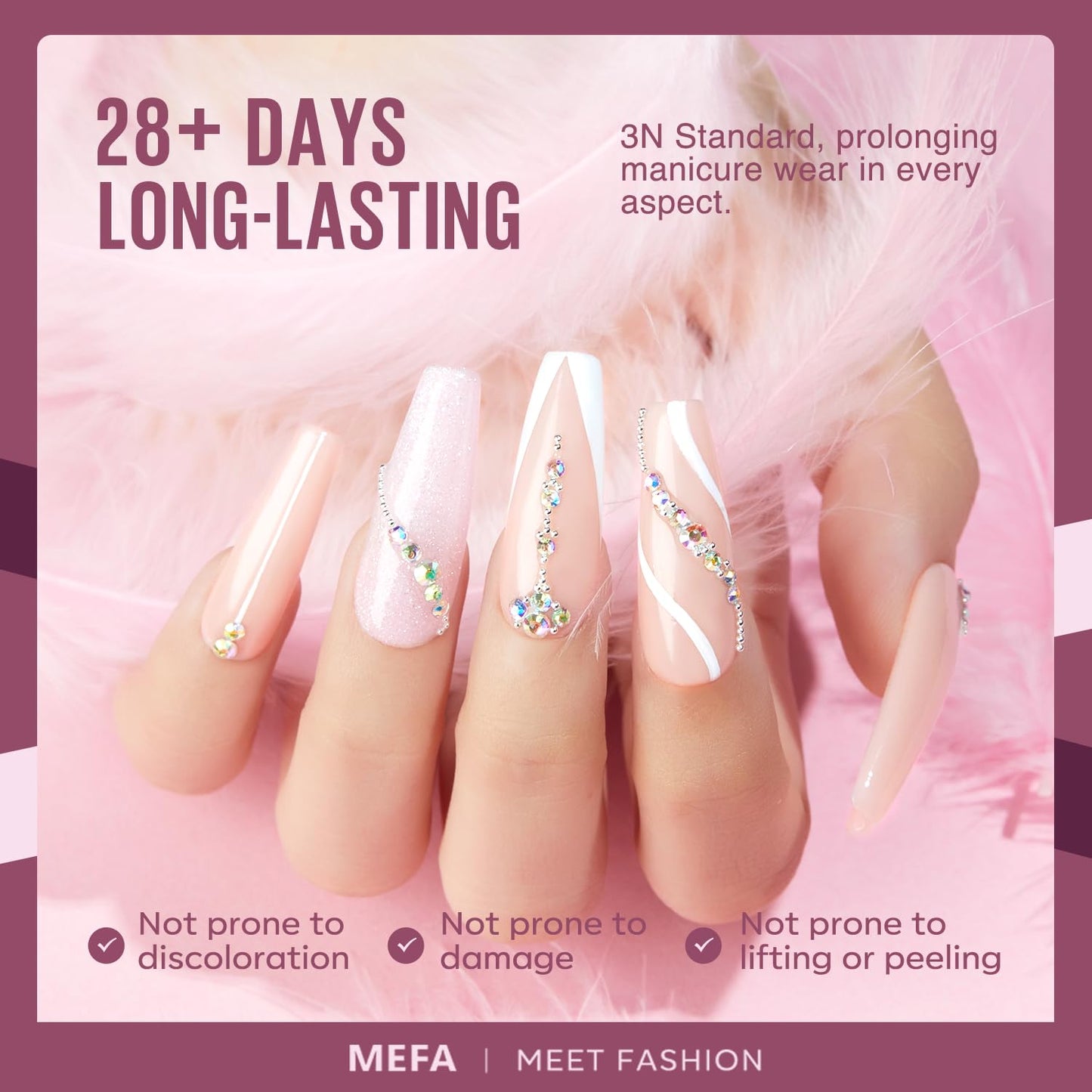 MEFA Gel Nail Polish Set, 12 Colors Purple Gel Polish Set Burgundy Red Nail Polish Soak Off Pink Nude Brown Nail Gifts for Women Girl DIY Salon Home Manicure