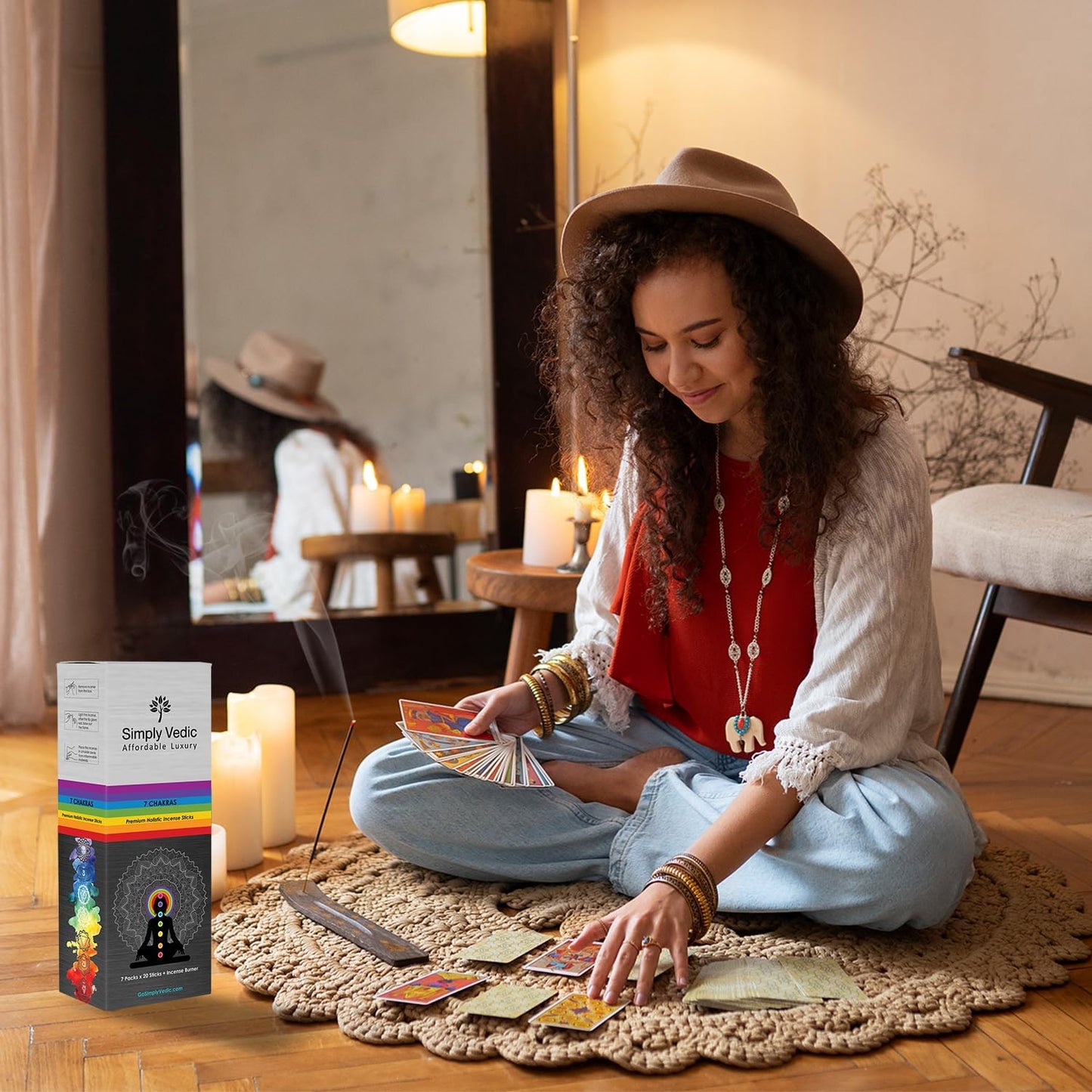 7 Chakra Incense Sticks, Aromatic Bliss for Balance & Healing| Handcrafted 140 Sticks with Pure Natural Scents to Align Energy Centers, Aromatherapy, Meditation, Yoga, Promote Relaxation