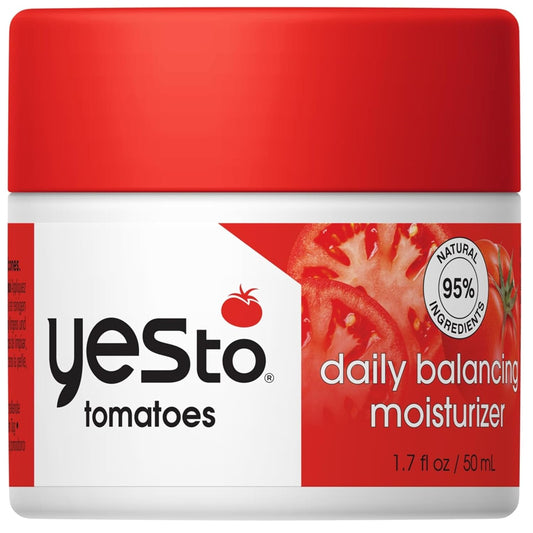 Yes To Tomatoes Daily Balancing Moisturizer, Blemish-Fighting & Enlightening Moisturizer, Natural Vegan & Cruelty Free, 1.7 Fl Oz