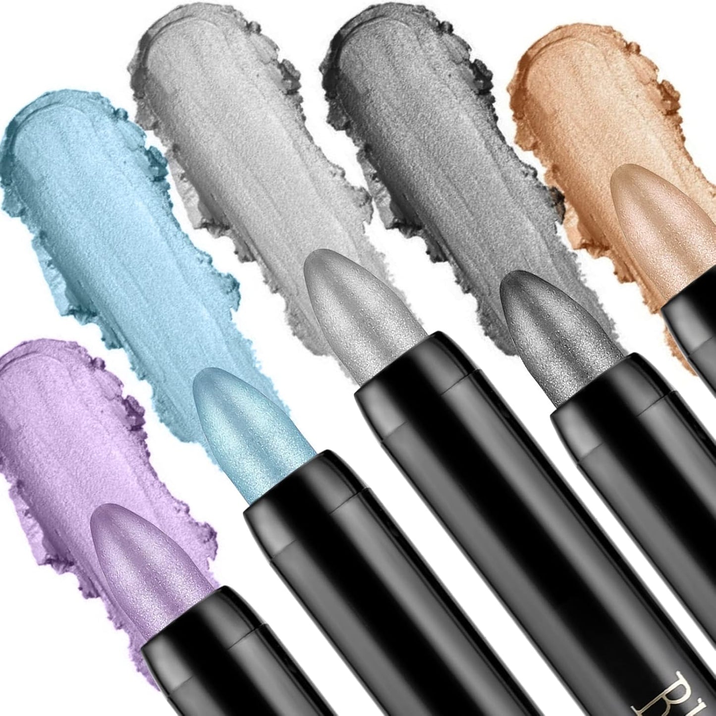 Boobeen Waterproof Eyeshadow Stick - Easy to Use, Shimmer Cream Eyeshadow Pen for Glitter Eye Makeup