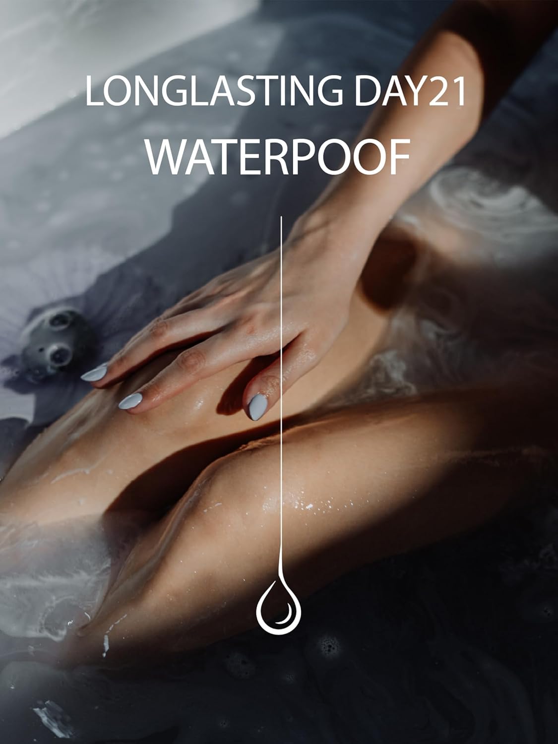 Pre Cured Gel Nail Strips - 44PCS Salon Quality Gel Nail Stickers - Long Lasting Polish Wraps for Women no UV Light Needed Easy Apply& Remove (Smoky Silver）