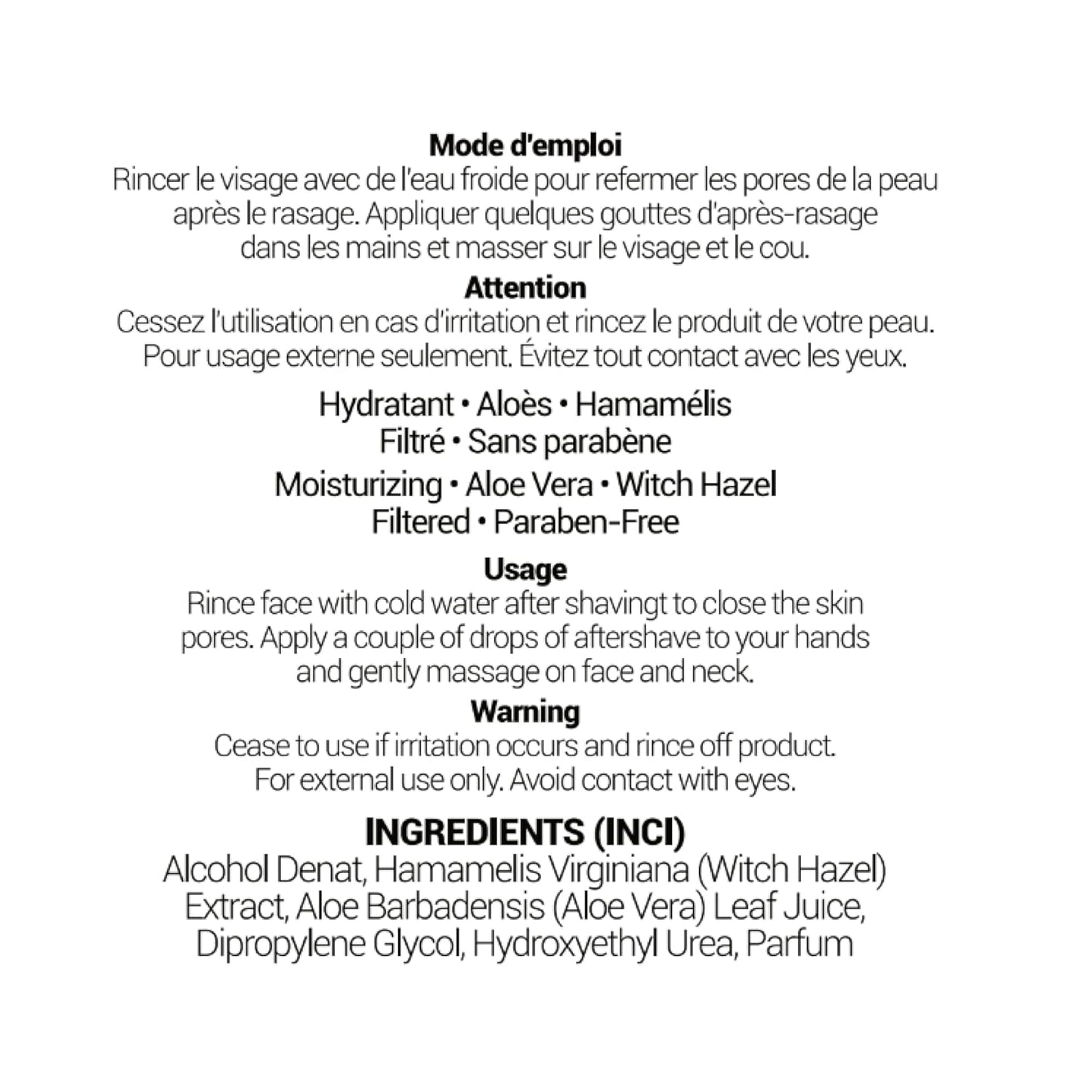 Aftershave Splash For Men l Amande Fragrance l Canadian Made by A Skilled Artisan l Moisturizes & Soothes the Skin | 114 ml (4 oz)