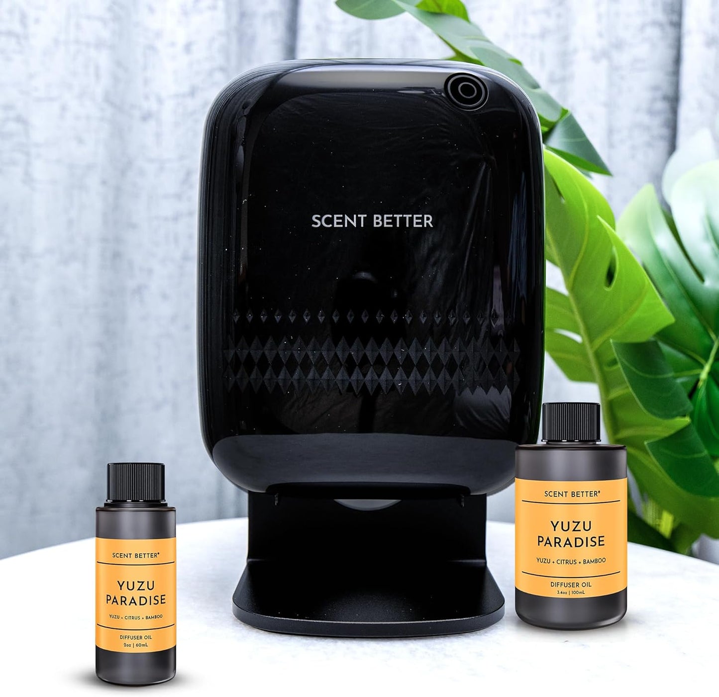 Scent Better Yuzu Paradise Aroma Essential Oil Blend: Aromatherapy Blend of Yuzu, Citrus, and Bamboo for Ultrasonic Diffusers & Nebulizers (3.3 Fl Oz, 100 mL)