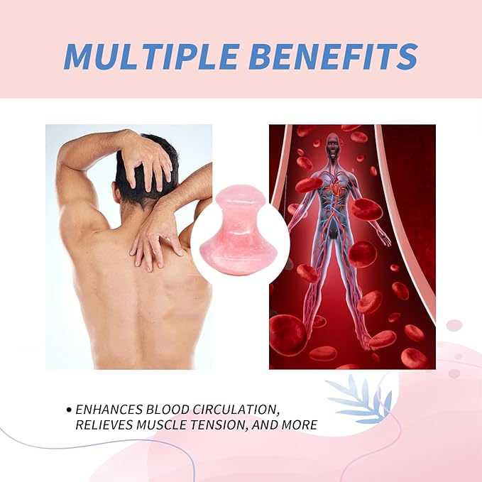 Mushroom Gua Sha Natural Rose Quartz Aventurine Gua Sha Mushroom Face Massager Stone for Eye Neck Beauty Spa Relaxing Massage Stone Facial Massage Spa Relaxing Meditation Guasha Scraping Massage Tool