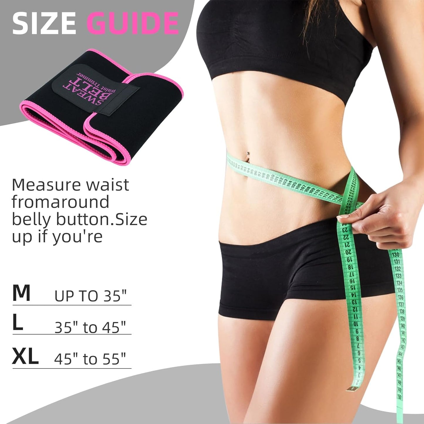 ZPP Waist Trainer for Women and Men, Neoprene Sweat Band Waist Trimmer Belt Slimming Stomach Wrap for Workout