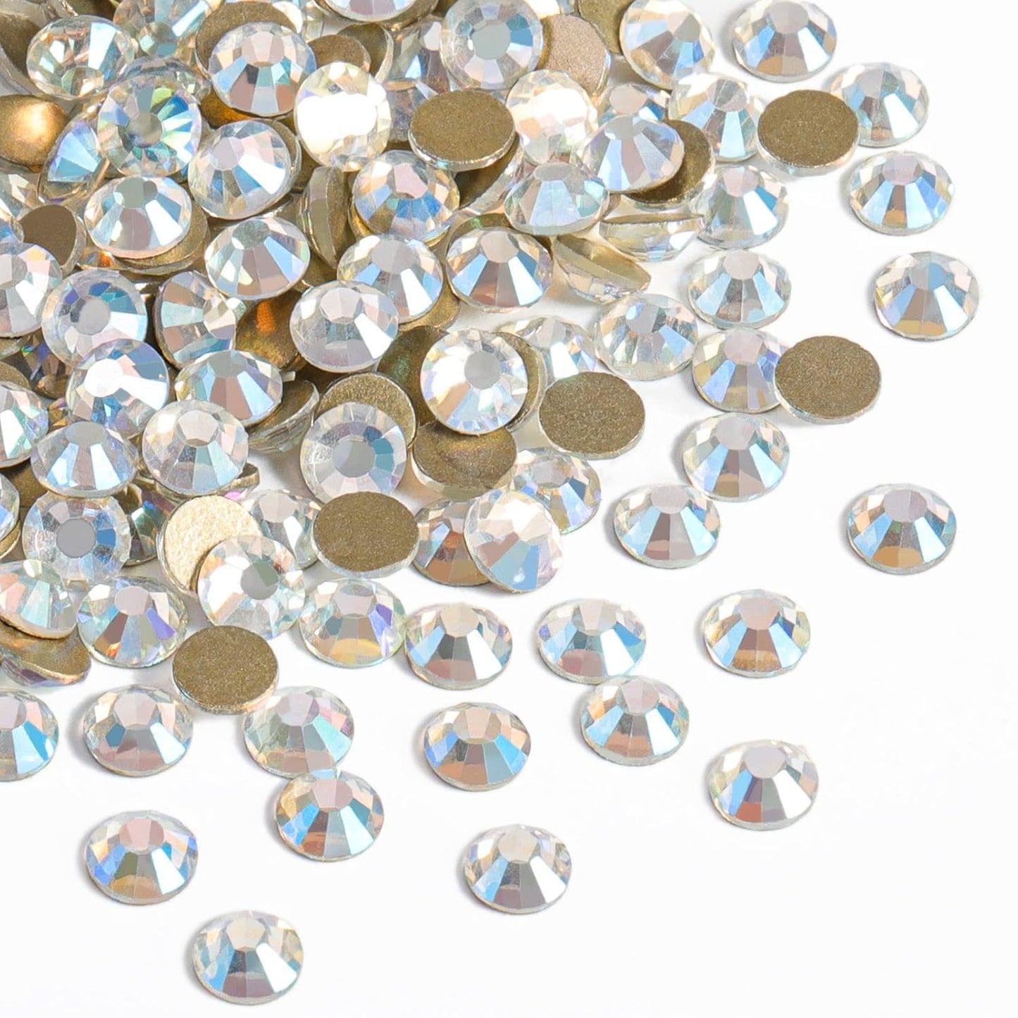 beadsland Flat Back Crystal Rhinestones Round Gems, Blue Moonlight (1.3-1.4mm) SS3/1440pcs