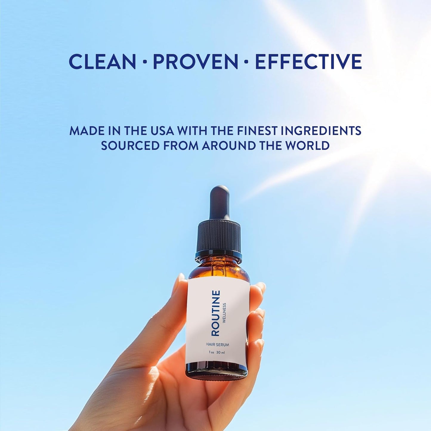 Routine Wellness Advanced Hair Serum - Nourishing Scalp Treatment for Enhanced Hair Support with Natural Oils, Ideal for Men & Women - 30ml