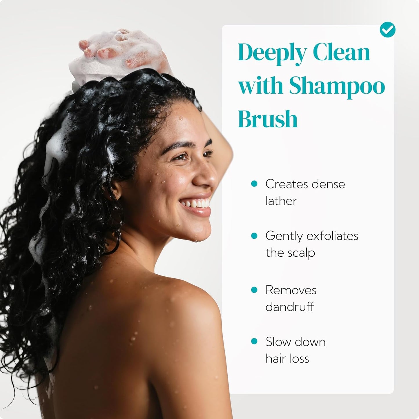 HEETA Scalp Massager 2 Pack for Hair Growth, Soft Silicone Bristles to Remove Dandruff and Relieve Itching, Scalp Scrubber for Hair Care Relax, Shampoo Brush for Wet Dry Use, New Grey & Beige