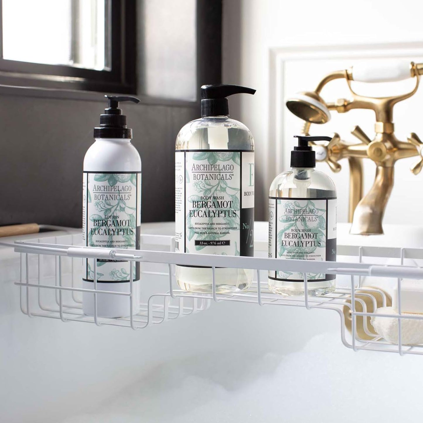 Archipelago Botanicals Bergamot Eucalyptus Lotion, Hydrating Lotion for Rejuvenated and Smooth Skin, Scented Body Lotion Made without Parabens, Phthalates and GMOs (18 oz)