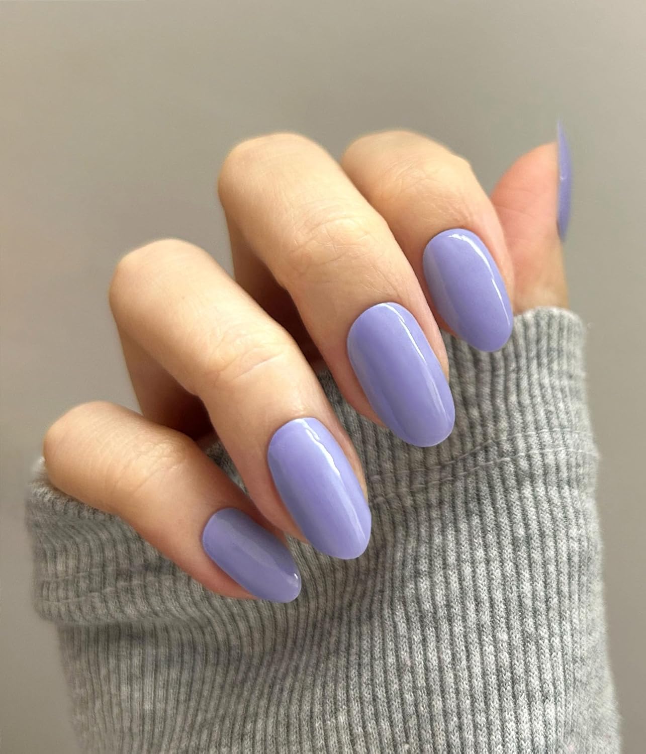 Nail Polish Strips - 22 Pcs Salon Quality Gel Nail Stickers - Long Lasting Wraps (Purple Evening in Paris)