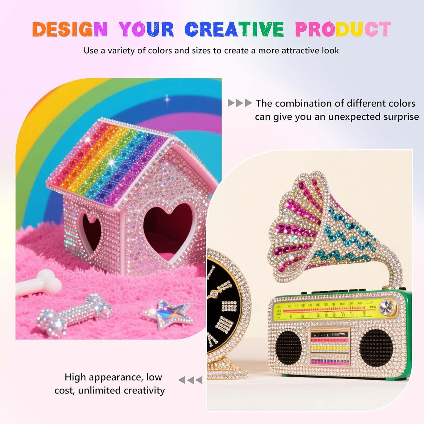 Morcheiong 17000Pcs Resin Rhinestones Gold Flatback Crystals Diamond Includes Tweezers and Pickup Pen Suitable for Crafting DIY Nail Art Makeup Wedding Dress Clothing Mug