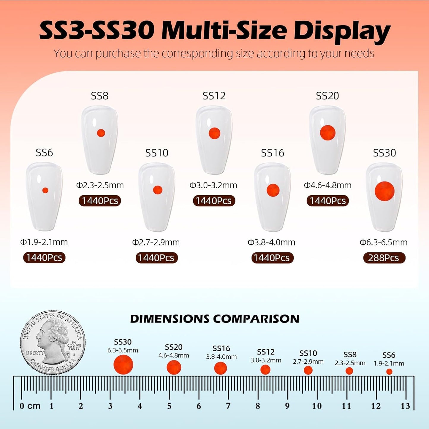 Neon Hyacinth Flatback Rhinestones, Glass Rhinestones for Nail Art and Craft, Glue Fix, Loose Crystal Gemstones(Neon Hyacinth, SS16, 1440pcs, 3.8-4.0mm)