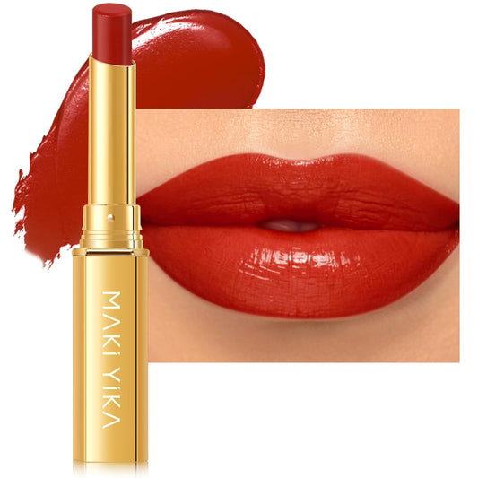 MAKI YIKA Red Lipstick for Women Moisture Hydrate Lipsticks Glossy Coral Lipsticks Sheer Finish Lightweight Tinted Lip Balm(Z05 Coral Moon)