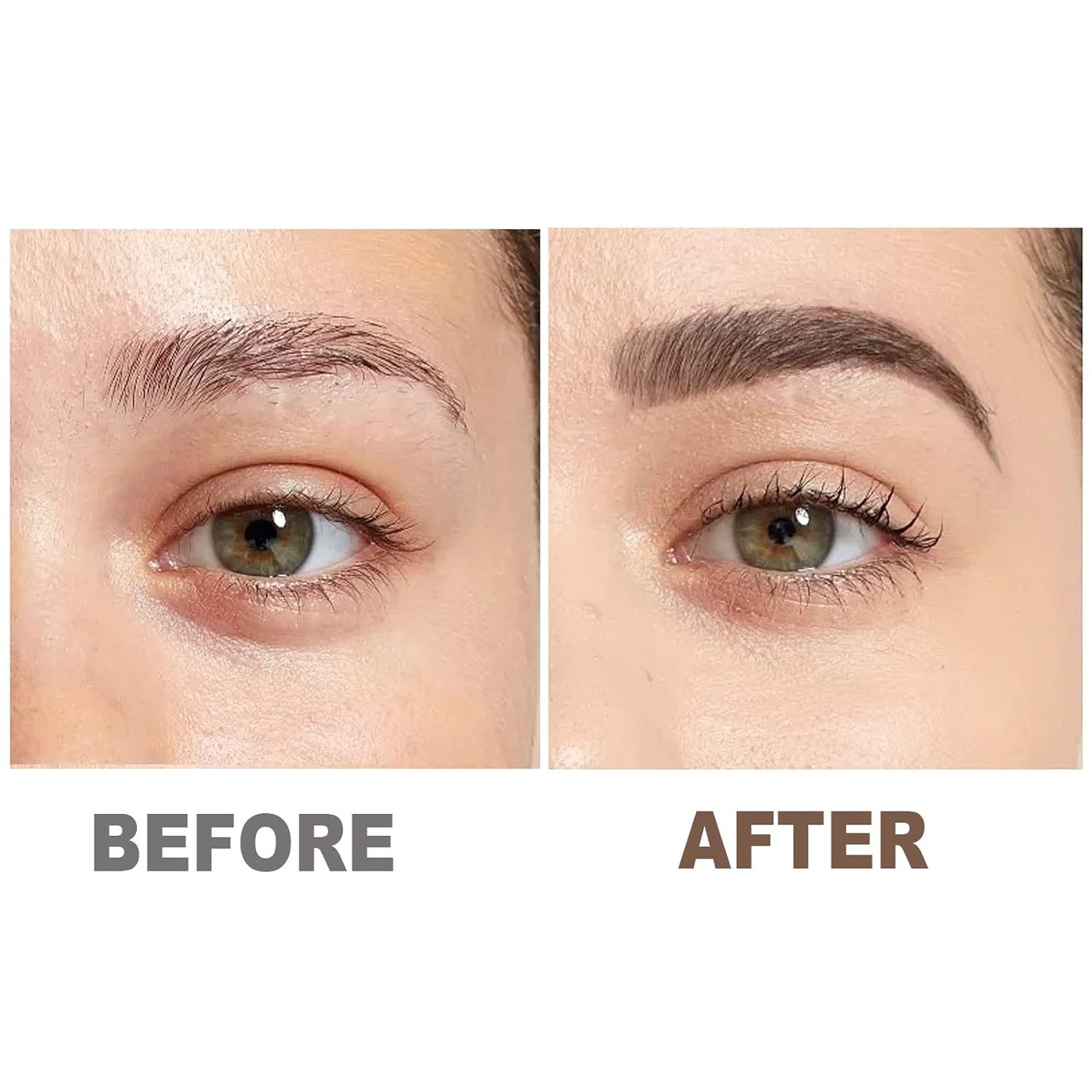 Boobeen 2 Pcs Eyebrow Pomade Cream, Waterproof Brow Pomade Gel High Pigmented Long-lasting for Natural Eyebrow Makeup, Suitable for Everyone