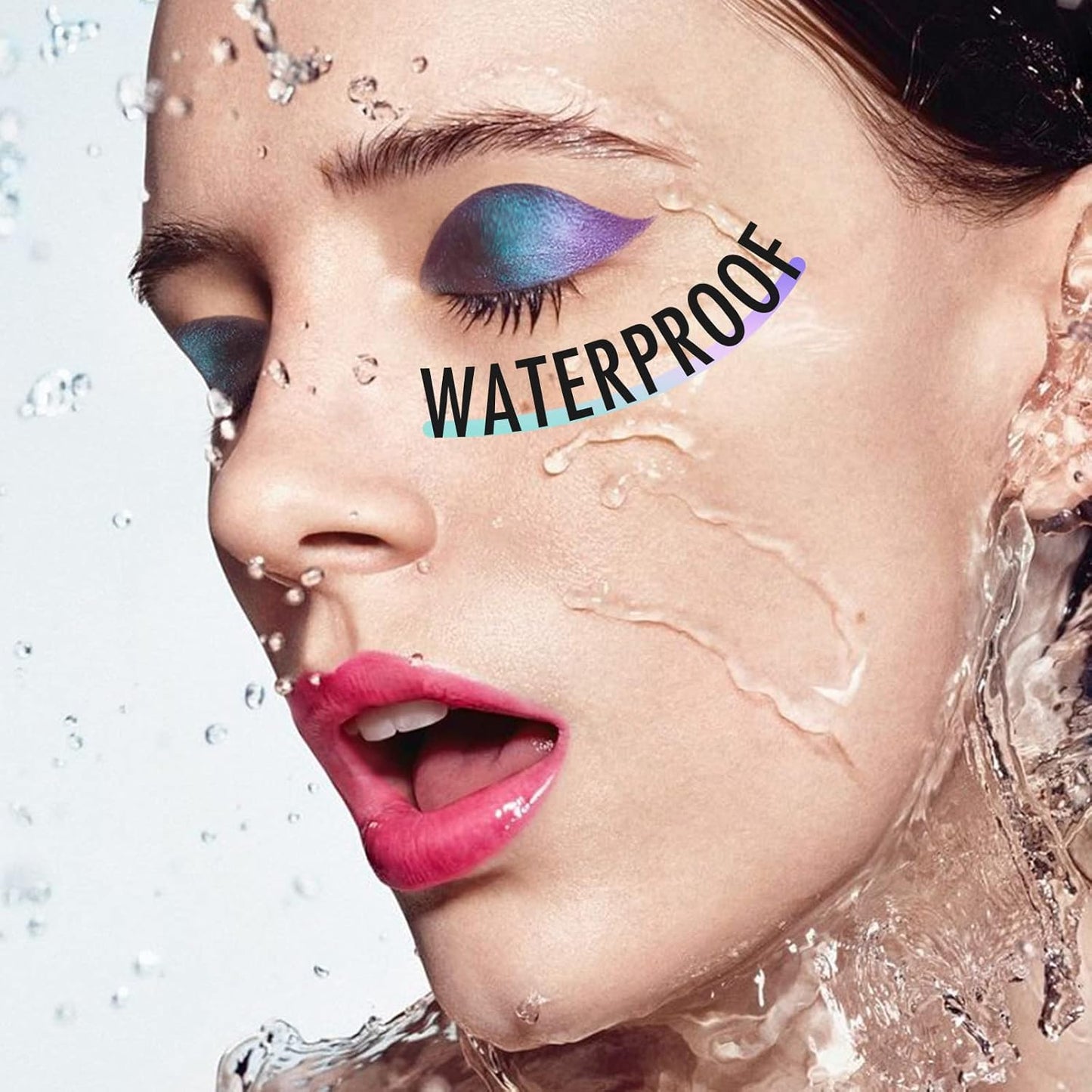 BEPHOLAN Metallic Eyeliner, Blue Purple Shifting Colors Glitter Waterproof Eyeliner, 24h Long-Lasting Pen, Purple-Blue (NORTHERN LIGHT)