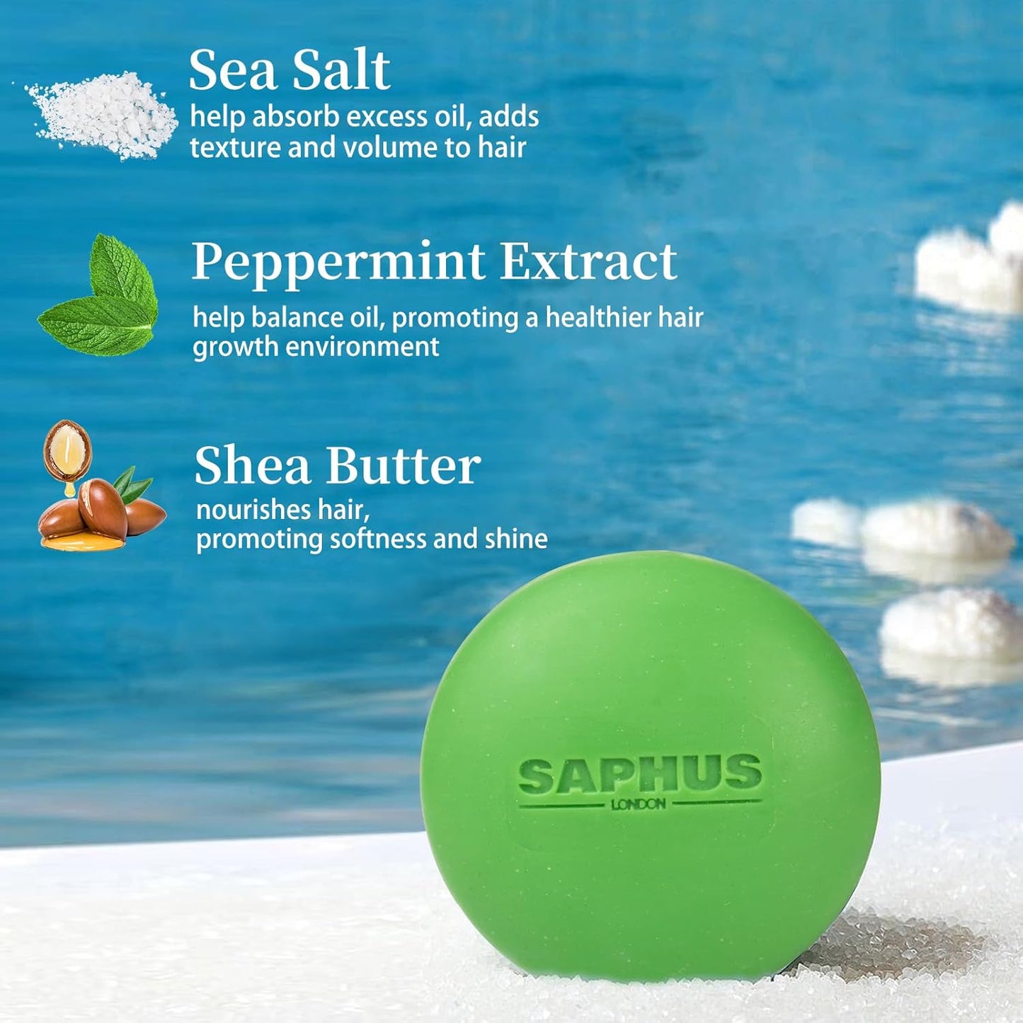 Shampoo Bar and Conditioner Bar Set - Promote Hair Growth & Purifying, Paraben Free and Sulfate Free for Men & Women Dandruff Oily Hair, 2pcs