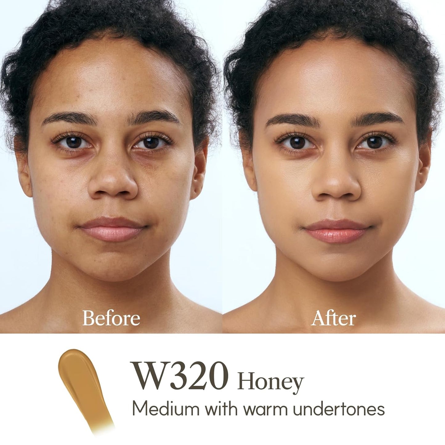 THE FACE SHOP Ink Lasting Liquid Foundation, Full Coverage, 72‑Hour Wear Semi‑Matte Finish, Makeup with Bakuchiol, W320 Honey, 0.84 Fl. Oz.