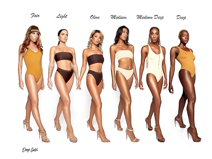 Melanie Mills Hollywood Gleam Body Radiance All In One Makeup, Moisturizer & Glow For Face & Body - Deep Gold, Mini 1 fl.oz.