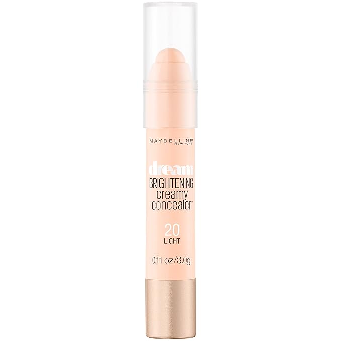 Maybelline New York Dream Brightening Creamy Concealer, Light, 0.11 oz.