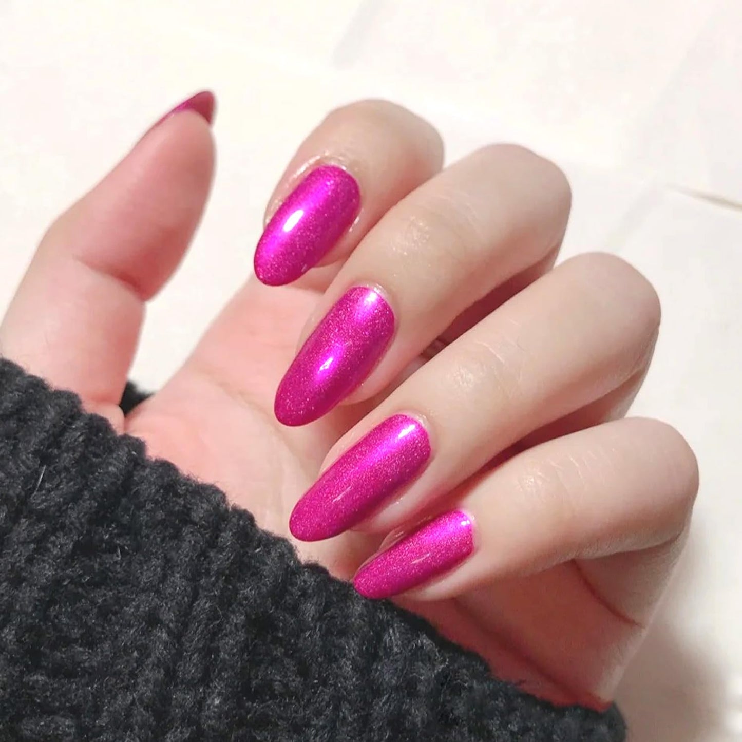 Major Dijit Quick Dry Nail Polish Pearl Magenta Pink Summer Nail Lacquer for Nail Art Regular Nail Polish 0.41 fl oz.