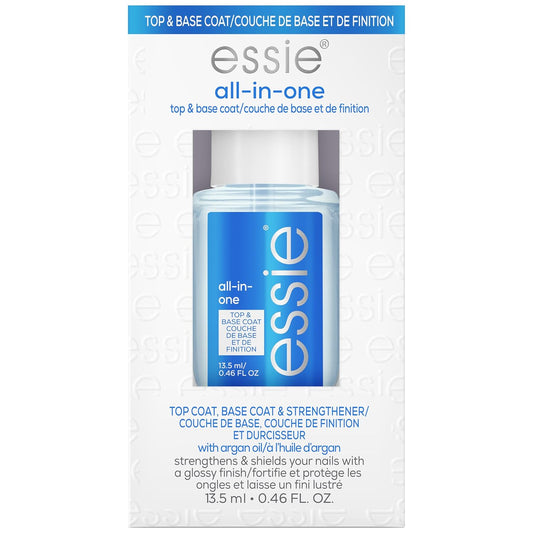 essie All-In-One Base Coat + Top Coat + Strengthener Nail Polish, 0.46 Ounces (Packaging May Vary)