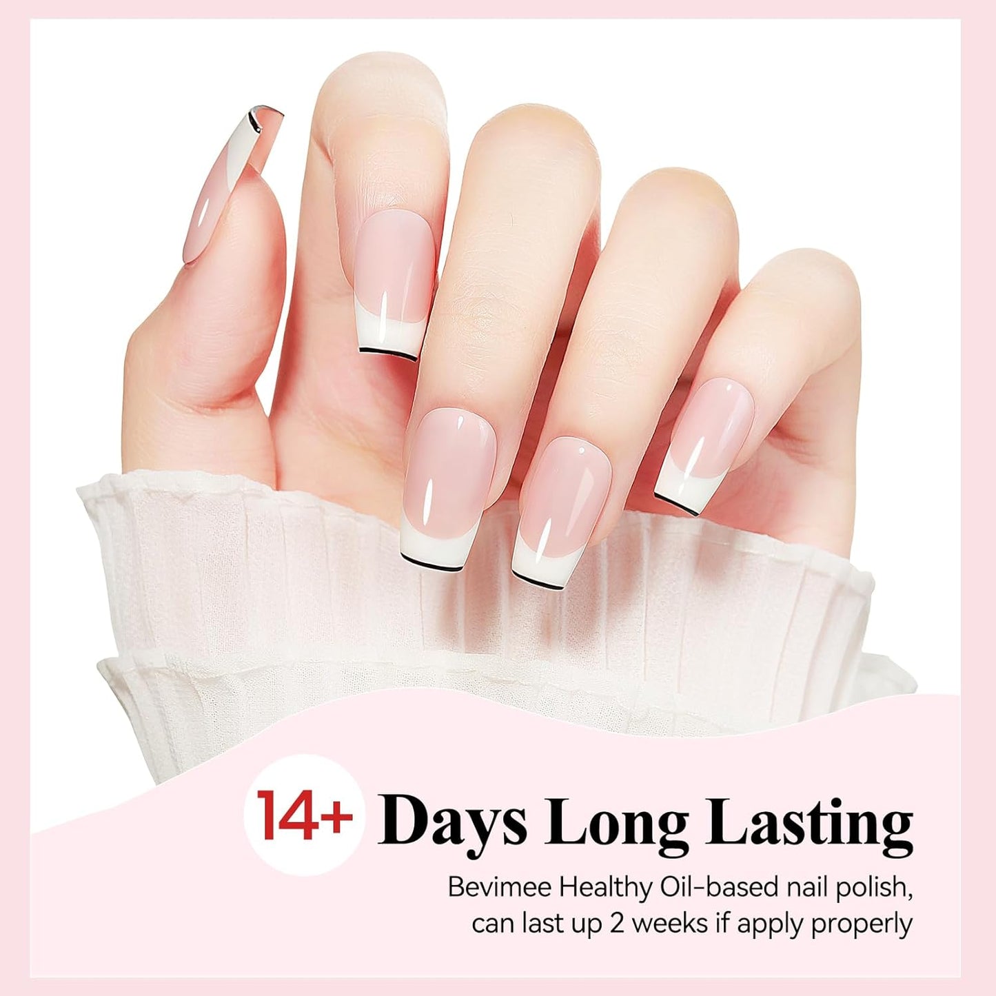 Nail Polish Nude Pink Quick Dry Sheer Color Nail Lacquer Non Gel Long Lasting Regular Fast Dry Fingernail Polish DIY Salon Gift For Women 12ML