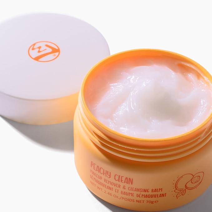 W7 Peachy Clean Makeup Cleansing Balm & Makeup Remover Cookie Disc Duo - Gently Removes Makeup