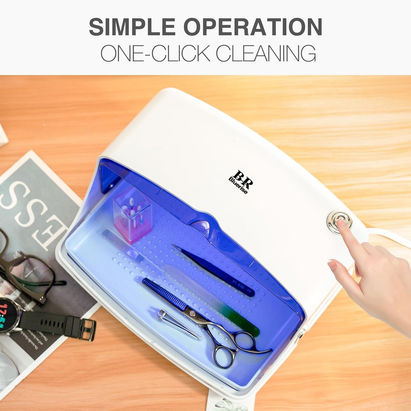 UV Sanitizer Box Professional Home Appliances Salon LED UV Light Sanitizer For Phone Baby Bottle Cleaning Beauty Tools