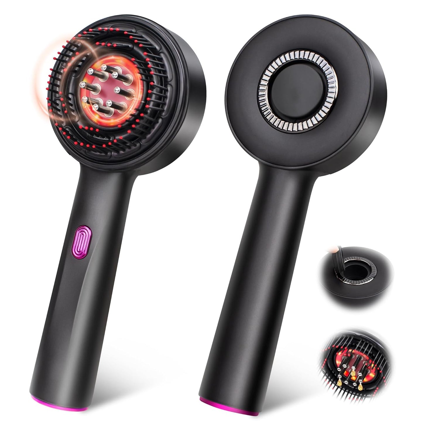 3 in 1 Scalp Massager Hair Growth Hair Oil Applicator,Electric Scalp Brush for Home,IPX7 Waterproof Electric Head Massager