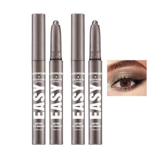 Jolilab Eyeshadow Stick Set, 2 PCS Matte Professional Bright-Colored Contouring and Highlight Eyeshadow Stick, Cream Waterproof Long Lasting High Pigmented Eye Shadow. (2, 21+21 2pcs)