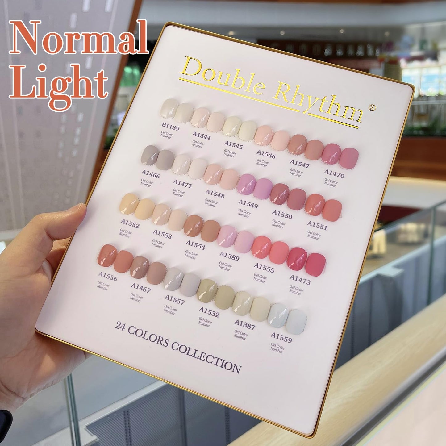 Double Rhythm 28Pcs 0.5Oz Gel Nail Polish Set Same Color Same Bottle Soak Off Gel Polish Kit Nail Art Manicure Salon DIY at Home for Women (Nude Pink Collection-T24-3)