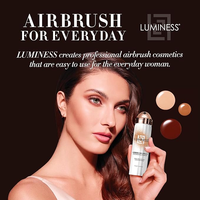 LUMINESS Airbrush Primer Hydrating Spray - Primes, Hydrates and Smooths Skin Texture for The Ultimate Canvas for Foundation Application - Hydrolyzed Silk & Hyaluronic Acid - 1.66oz