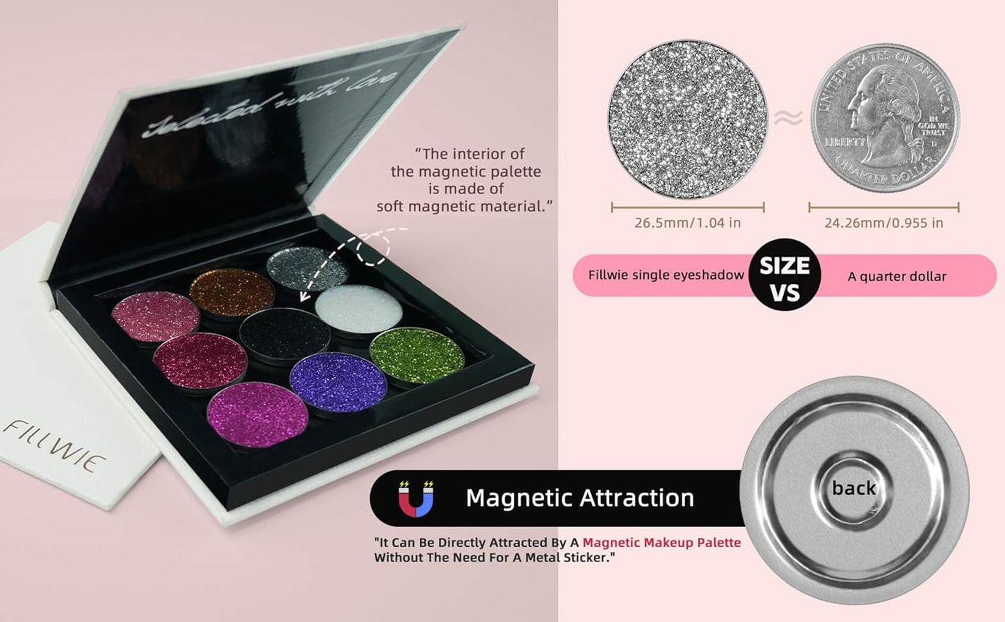 Chunky Glitter – Black Smokey Pressed Glitter for Eyes, Lips, Face & Body – Long-Lasting Sparkle for Festival, Party, Cosplay, Makeup Looks – Layer as Eyeshadow Topper（Starry Nights）