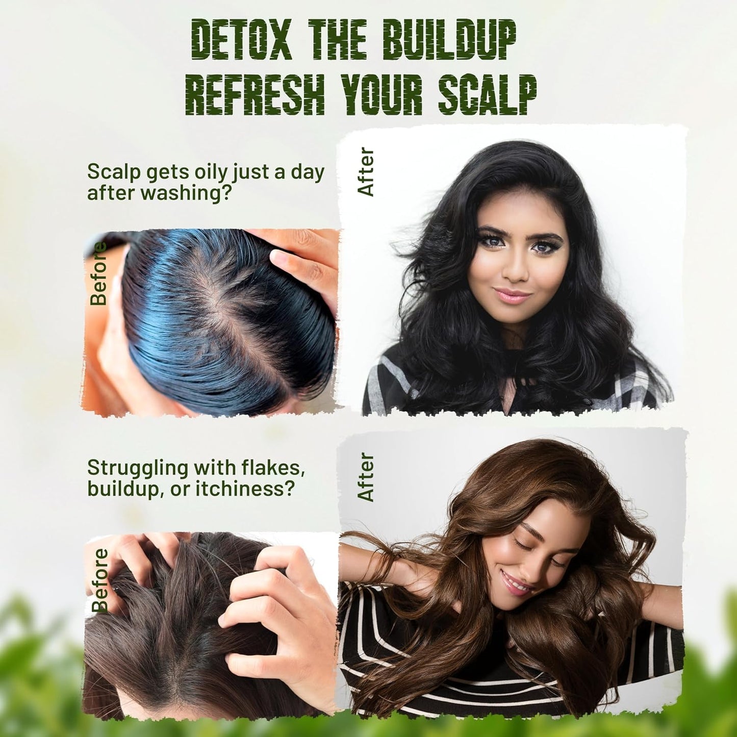 Herbishh Tea Tree & Mint Shampoo Bar – Tea Tree Oil Soap Bar for Oily Hair & Scalp Cleanse – Solid Travel Size Shampoo for Men & Women – Minty Deep Cleansing, 3.53 oz pk of 2