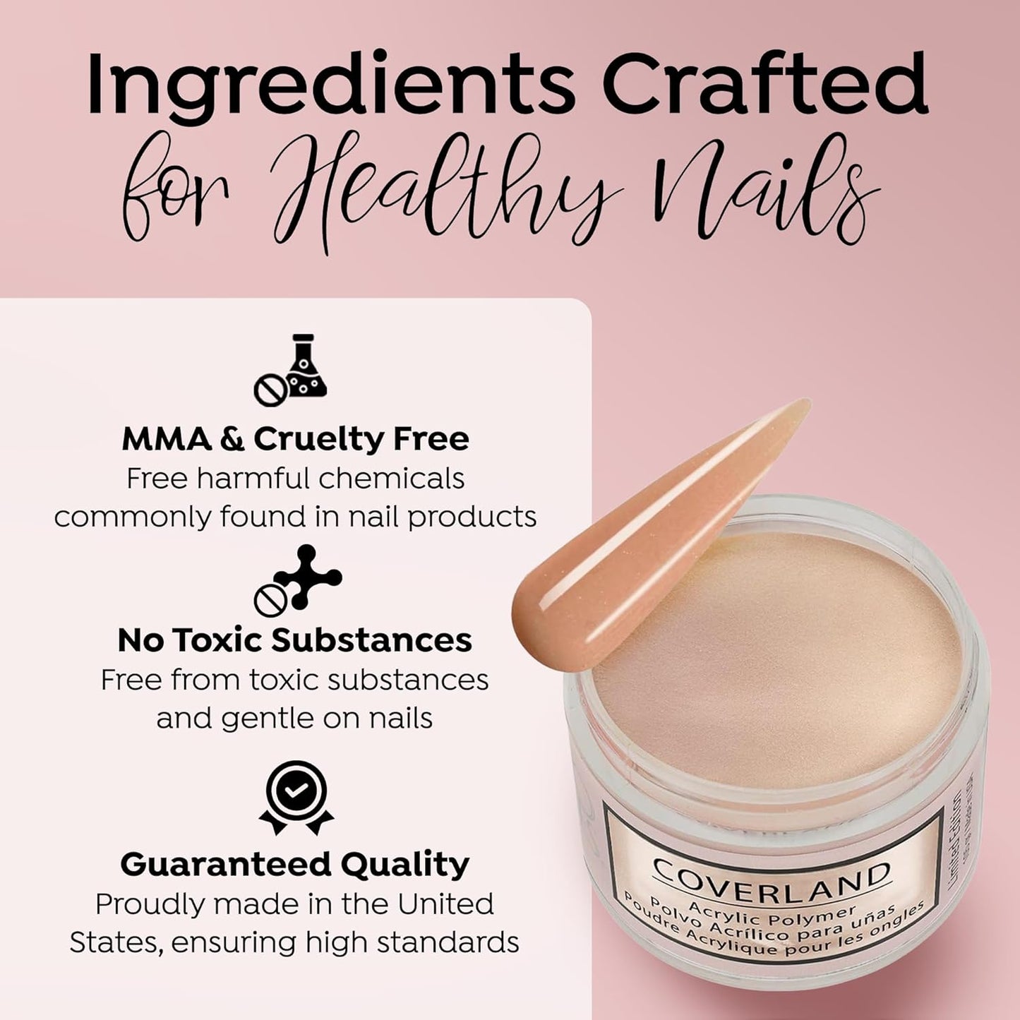 Coverland Acrylic Powder 3.5oz "Sugar Cream" - Limited Edition