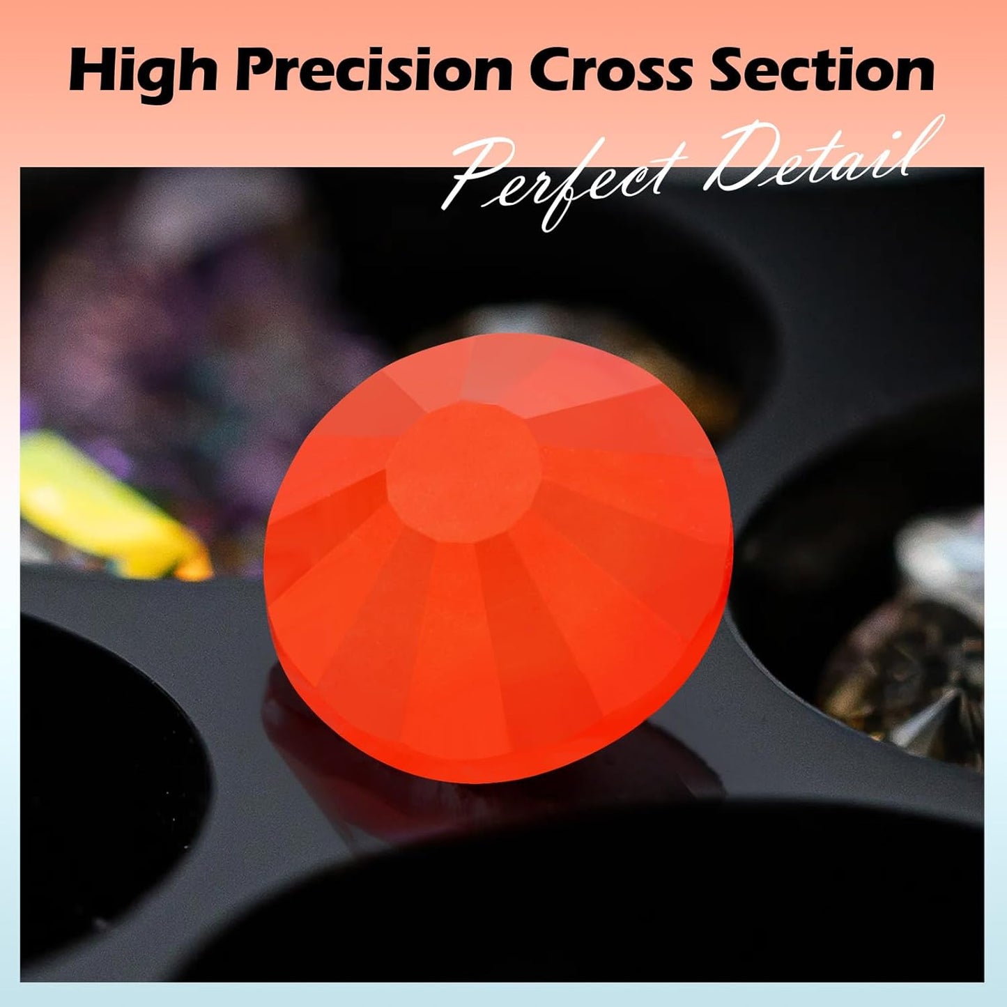 Neon Hyacinth Flatback Rhinestones, Glass Rhinestones for Nail Art and Craft, Glue Fix, Loose Crystal Gemstones(Neon Hyacinth, SS12, 1440pcs, 2.9-3.0mm)